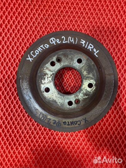 Тормозной диск задний Hyundai Santa Fe CM D4HB