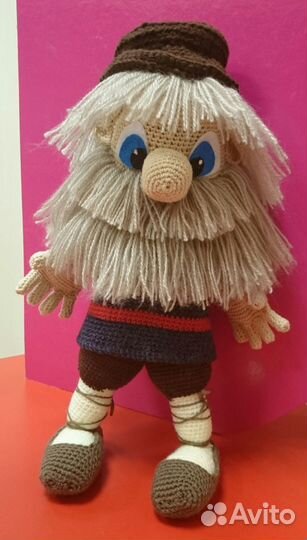 Вязаные игрушки ручной работы - домовой