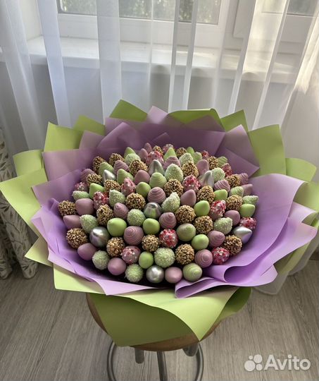 Клубника в шоколаде букет из клубники