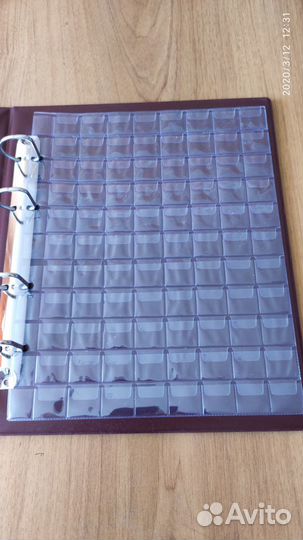 Листы для монет на 12, 24, 35, 48, 70, 88 ячеек