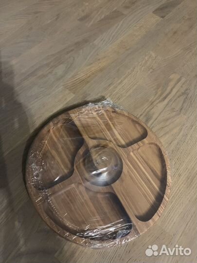 Менажница 25 см деревянная