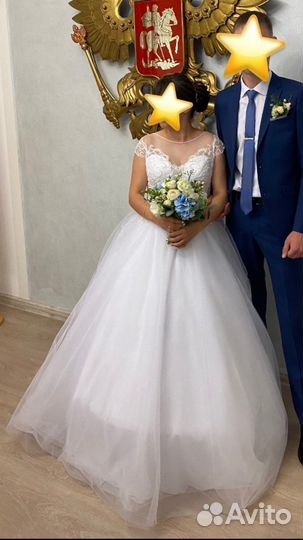 Свадебное платье 48 размер