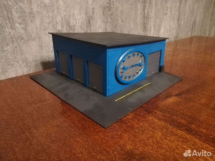 Диорама Автосервис 1:64 1/64 hot wheels matchbox