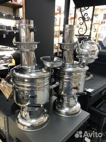 Самовар Турецкий 4 л из нержавеющей стали