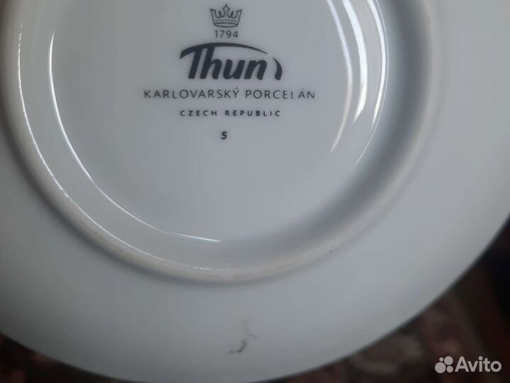 Чашка с блюдцем фарфор чехословакия
