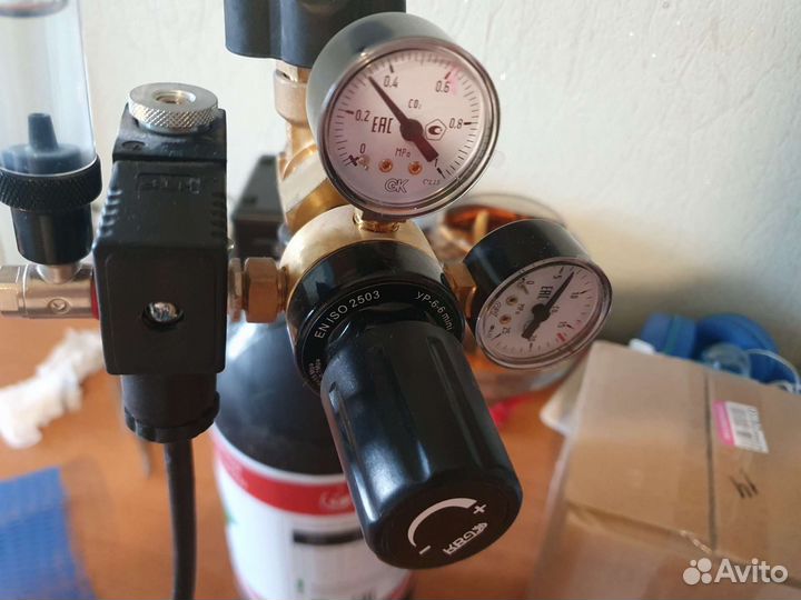 Балон со2 с редуктором и электрорелле