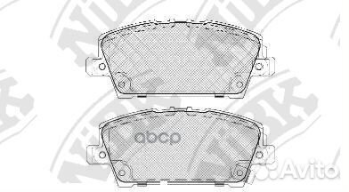 Колодки тормозные дисковые перед PN8866 NiBK