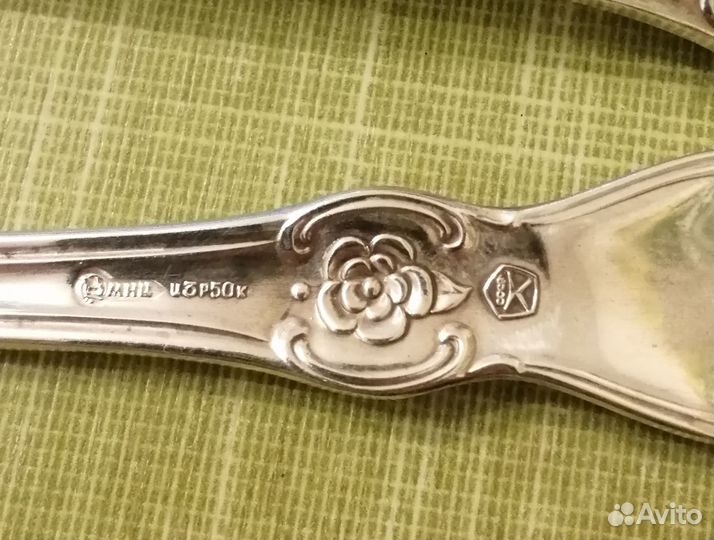 Ложки мельхиор столовые со знаком качества СССР