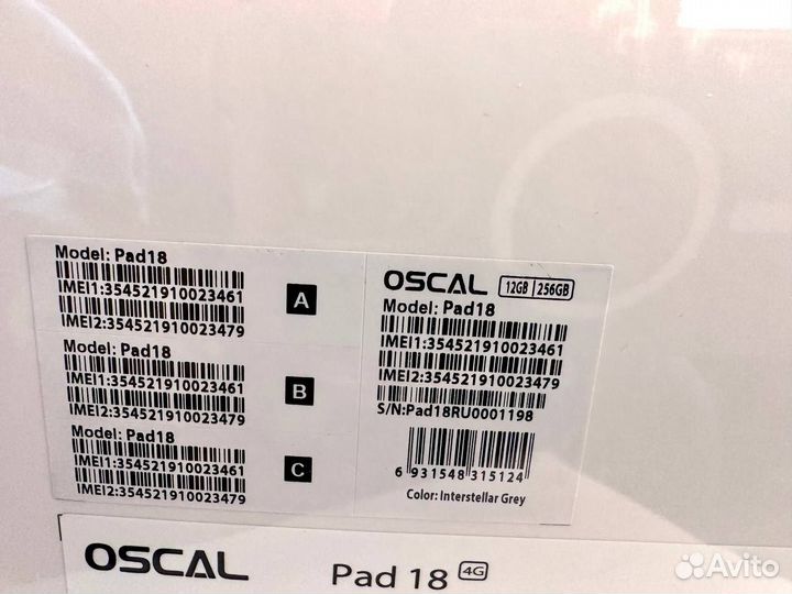 Планшет Oscal pad 18 12/256gb