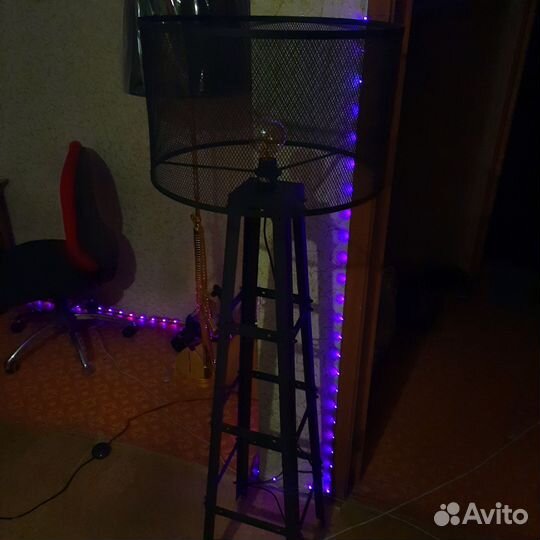 Торшер напольный лофт Lussole Parker LSP-9887, E27