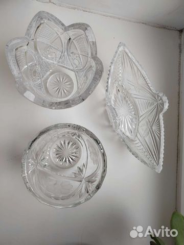 Хрустальная конфетница СССР
