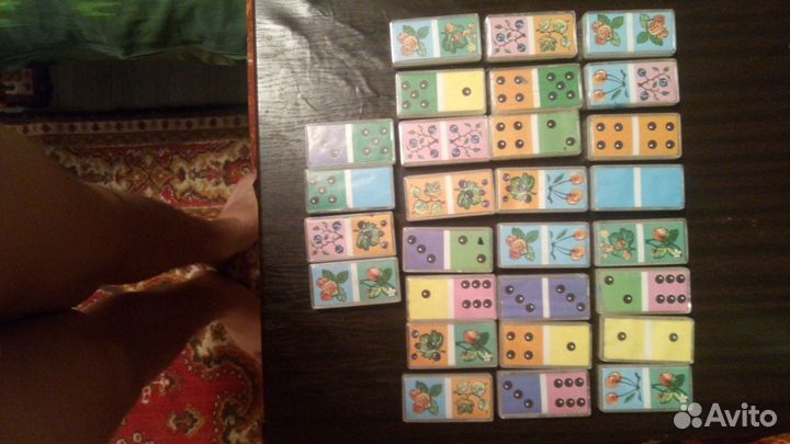 Детское домино времён СССР в хорошем состоянии