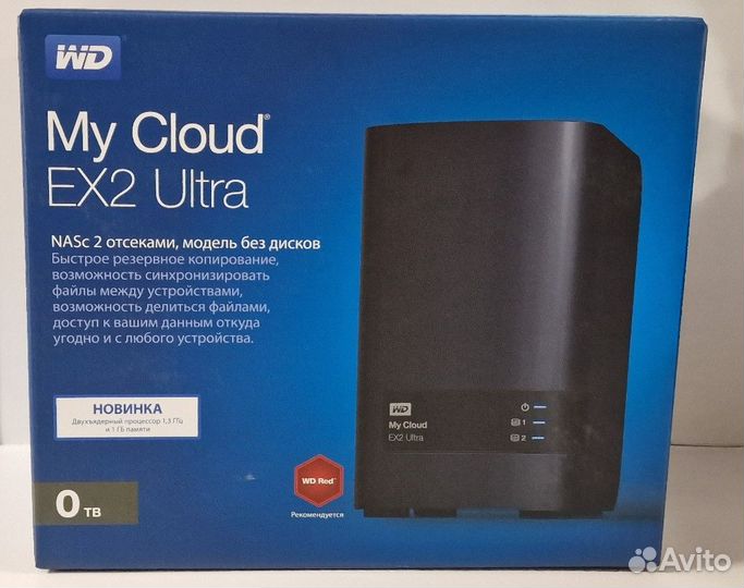Сетевое хранилище (NAS) WD My Cloud EX2 Ultra