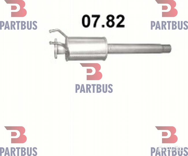 Глушитель передняя часть (замена катализатора) Box