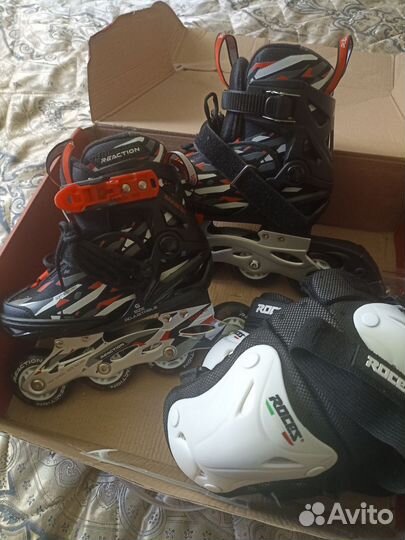 Роликовые коньки Reaction Rainbow 26-31р