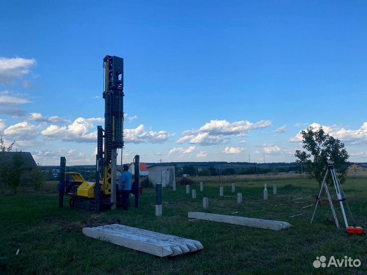 Жб сваи от производителя / Монтаж, забивка свай