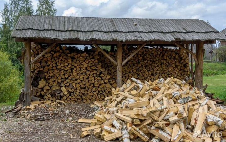 Дрова в сетках