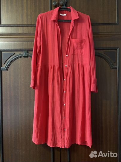 Платье-халат миди испанского бренда Mango