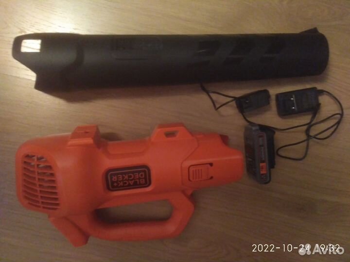 Аккумуляторный аксиальный садовый воздуходув
