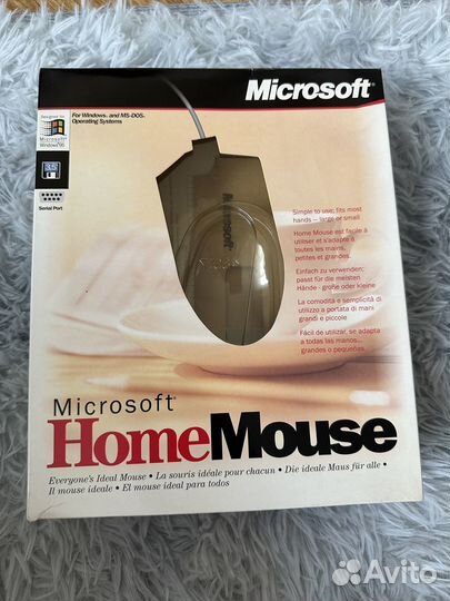 Коробка и документация от Microsoft homemouse