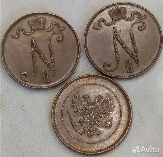 5 пенни 1915-17 года Русская Финляндия