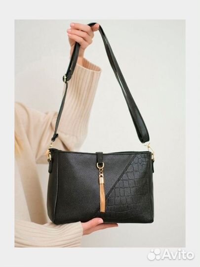 Сумка женская через плечо черная