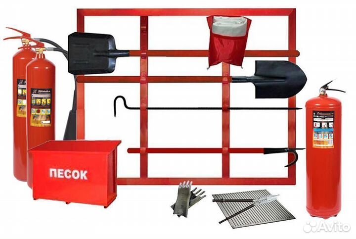 Щит пожарный для тушения электроустановок открытый