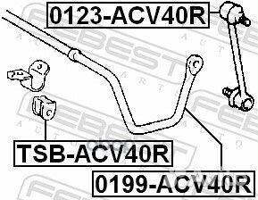 Стабилизатор toyota camry 06-11 зад. 0199-ACV40