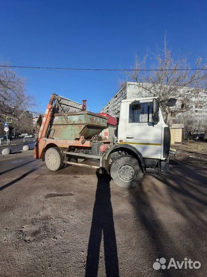 Вывоз мусора контейнером 8 м3