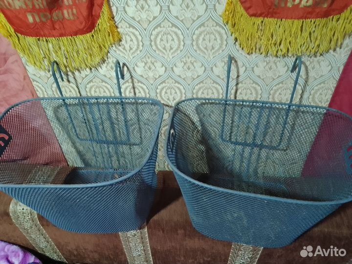 Корзина для велосипеда на руль.Б/у 4шт