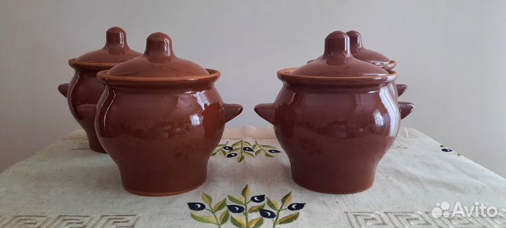 Горшки керамические для духовки