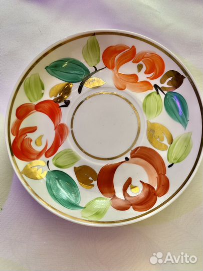 Сервиз чайный «Агашки, Розы» СССР. Песочное