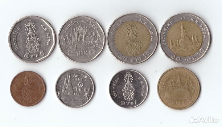 Набор 8 монет Таиланд