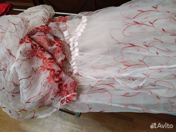 Комплект из штор, тюли и ламбрекена