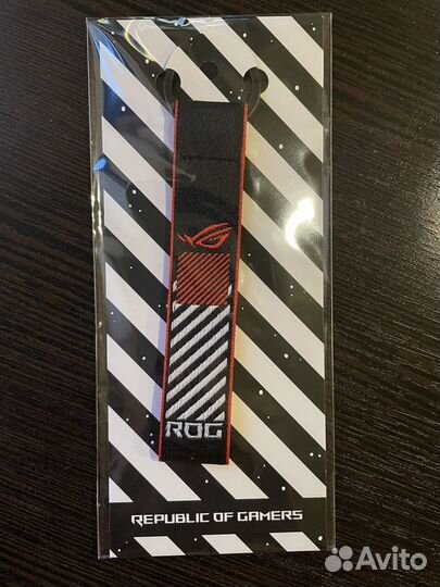 Наклейки и брелок на ключ asus ROG