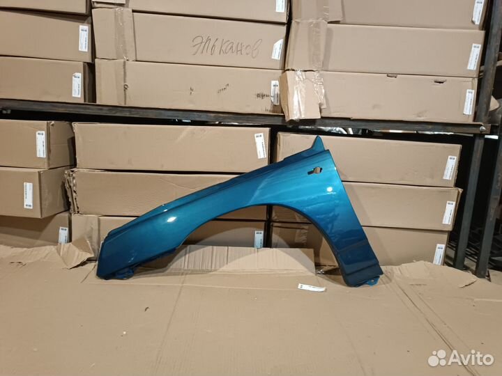 Крыло левое ваз 2110 2112 сине зеленый (капри) 453