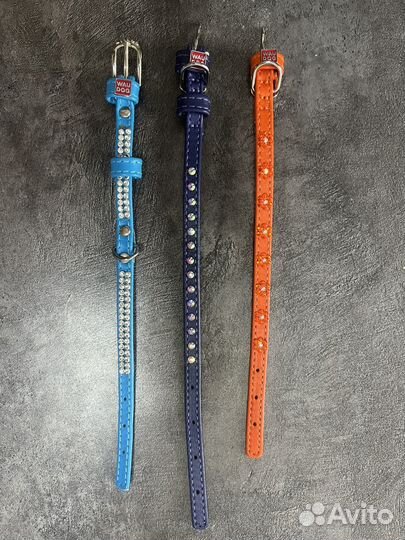 Ошейники со стразами для маленькой собачки XS - S