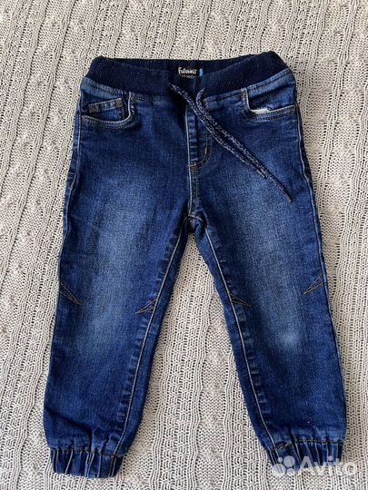 Джинсы утепленные детские 92