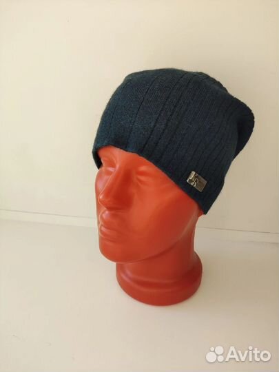 Шапка тонкая тёмно-синяя