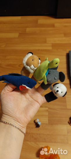 Пальчиковые игрушки +набор игрушек (животные)