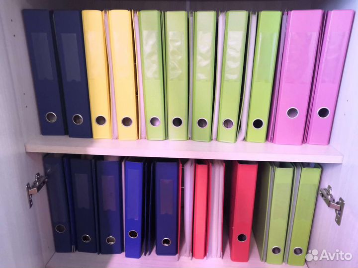 Папки-регистраторы и на кольцах б/у