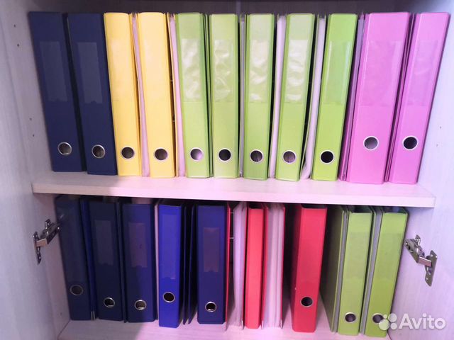 Папки-регистраторы и на кольцах б/у