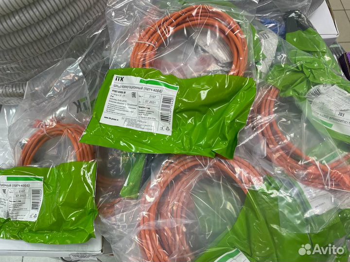 Патч-корд UTP RJ-45 Cat.5e 5 м оранжевый lszh ITK