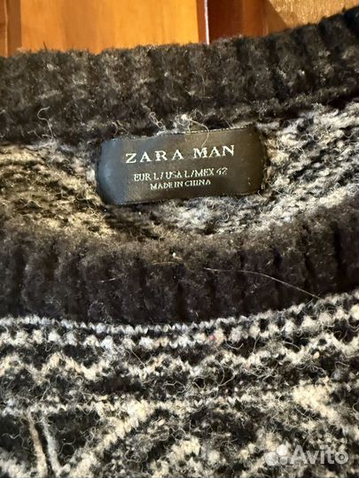 Свитер шерстяной zara