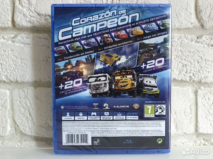 Cars 3: Driven to Win PS4 новый диск