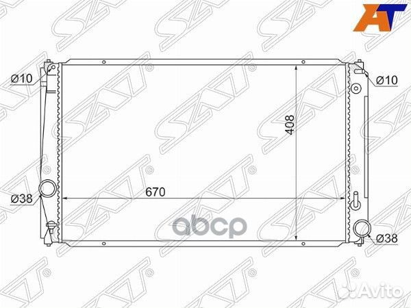 Радиатор Toyota Harrier (XU60) 13-20 / RAV4