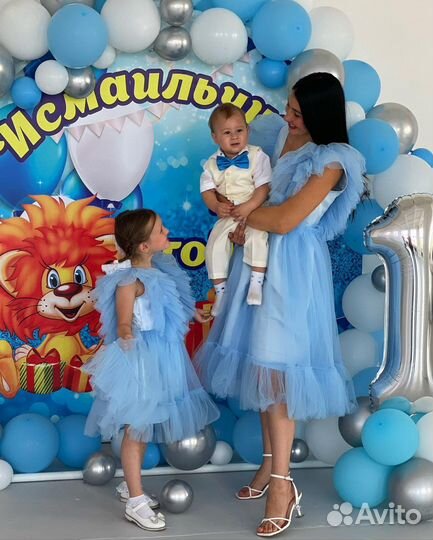 Платья family look