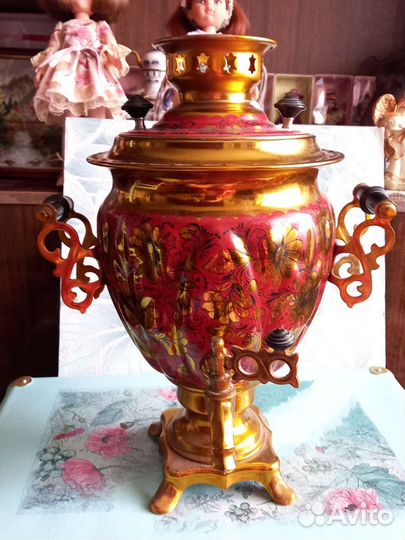 Самовар электрический СССР расписной