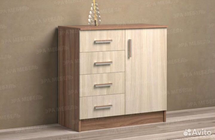 Комод Ясень шимо тёмный/Ясень шимо светлый