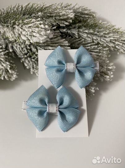 Бантики для волос на зажимах